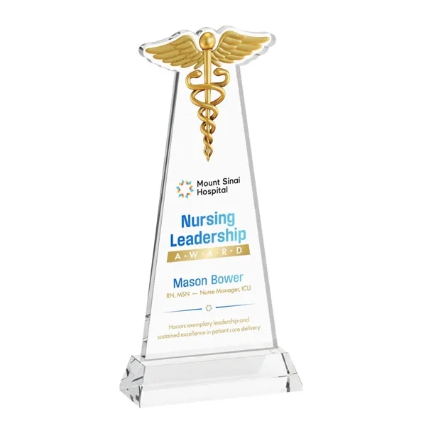 Caduceus VividPrint™ Award on Hartford Base - Clear... from ASI 84592 St Regis Group / St Regis