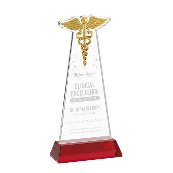 Caduceus Award on Hartford Base - Red... from ASI 84592 St Regis Group / St Regis