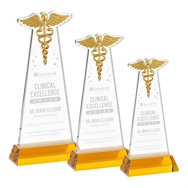 Caduceus Award on Hartford Base - Amber... from ASI 84592 St Regis Group / St Regis