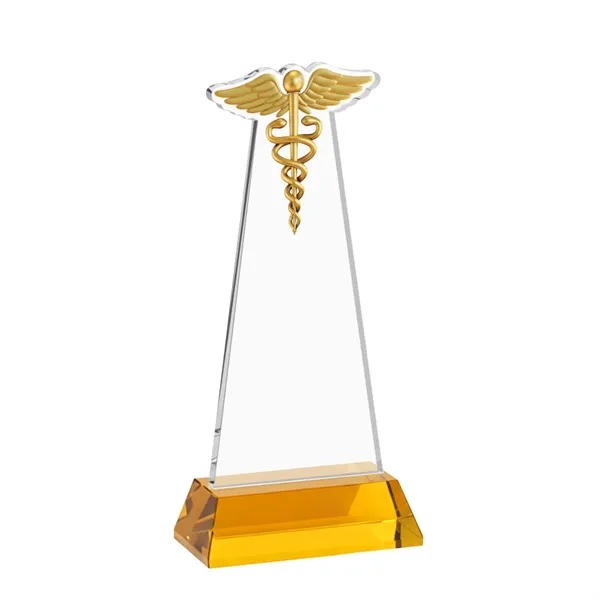 Caduceus Award on Hartford Base - Amber... from ASI 84592 St Regis Group / St Regis