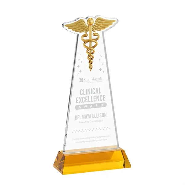 Caduceus Award on Hartford Base - Amber... from ASI 84592 St Regis Group / St Regis