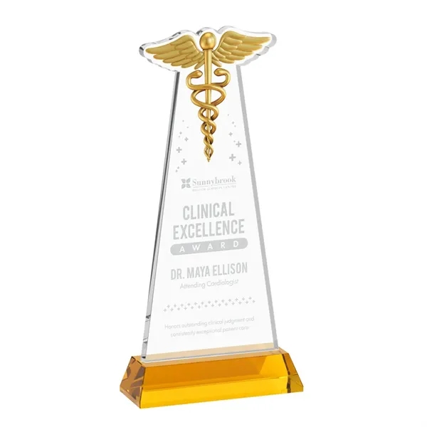 Caduceus Award on Hartford Base - Amber... from ASI 84592 St Regis Group / St Regis