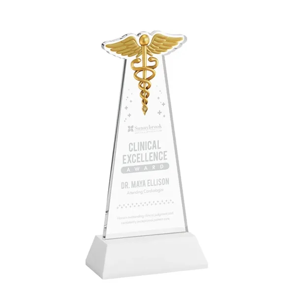 Caduceus Award on Hartford Base - White... from ASI 84592 St Regis Group / St Regis