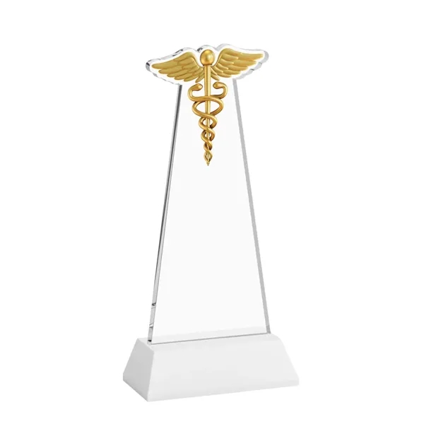 Caduceus Award on Hartford Base - White... from ASI 84592 St Regis Group / St Regis