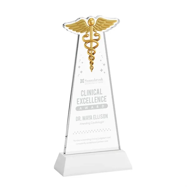 Caduceus Award on Hartford Base - White... from ASI 84592 St Regis Group / St Regis