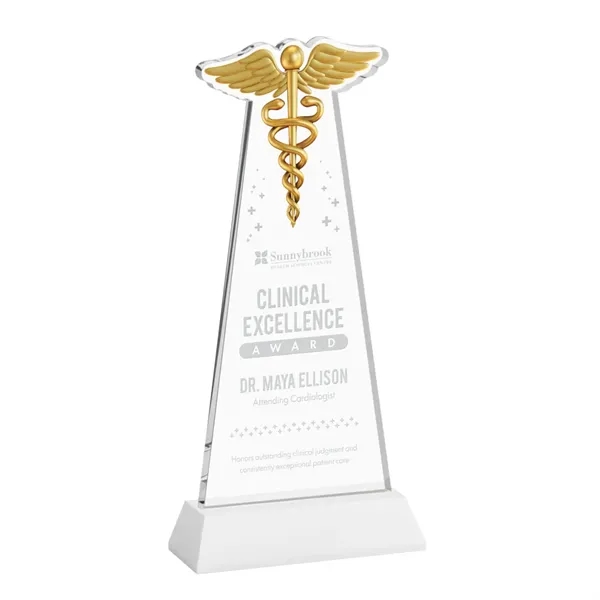 Caduceus Award on Hartford Base - White... from ASI 84592 St Regis Group / St Regis