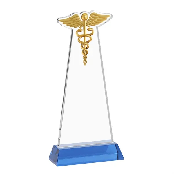 Caduceus Award on Hartford Base - Sky Blue... from ASI 84592 St Regis Group / St Regis