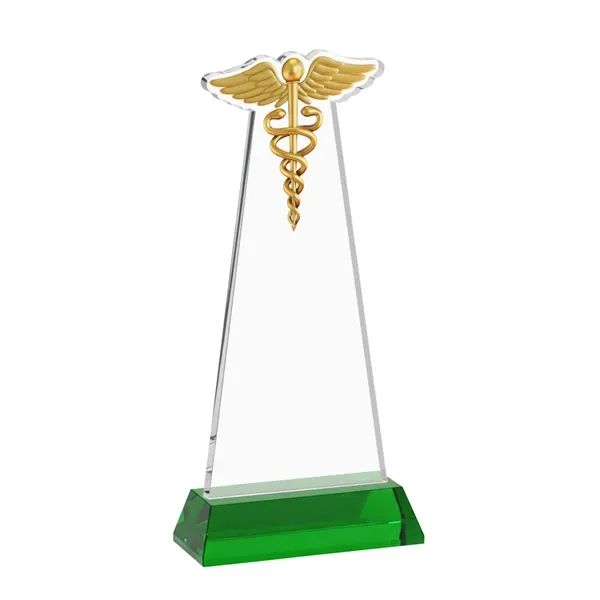 Caduceus Award on Hartford Base - Green... from ASI 84592 St Regis Group / St Regis