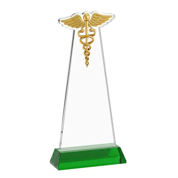 Caduceus Award on Hartford Base - Green... from ASI 84592 St Regis Group / St Regis