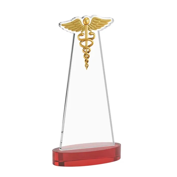 Caduceus VividPrint™ Award on Alberton Base - Red... from ASI 84592 St Regis Group / St Regis