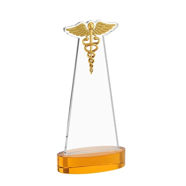 Caduceus VividPrint™ Award on Alberton Base - Amber... from ASI 84592 St Regis Group / St Regis