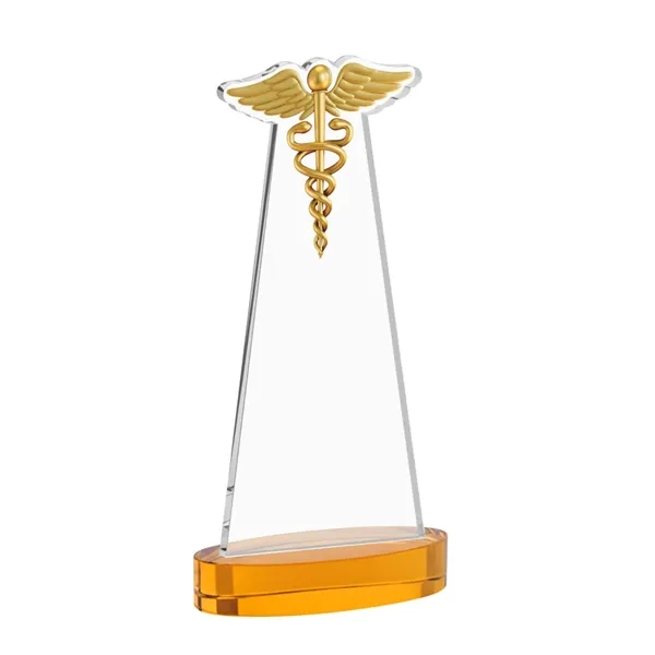 Caduceus VividPrint™ Award on Alberton Base - Amber... from ASI 84592 St Regis Group / St Regis