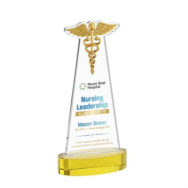 Caduceus VividPrint™ Award on Alberton Base - Gold... from ASI 84592 St Regis Group / St Regis