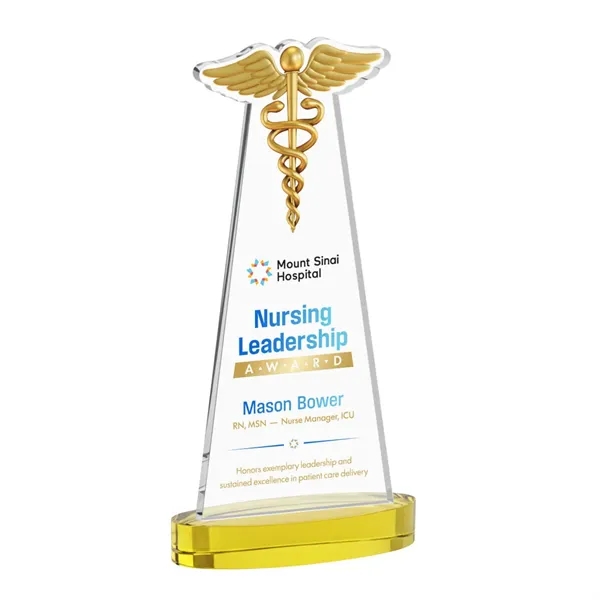 Caduceus VividPrint™ Award on Alberton Base - Gold... from ASI 84592 St Regis Group / St Regis
