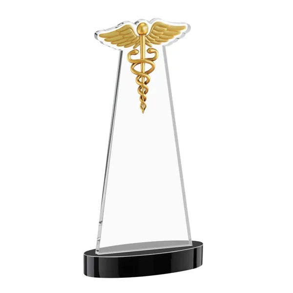Caduceus VividPrint™ Award on Alberton Base - Black... from ASI 84592 St Regis Group / St Regis