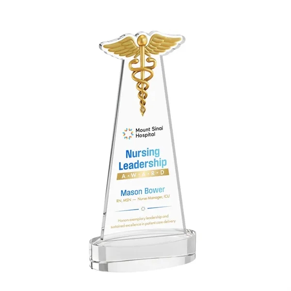 Caduceus VividPrint™ Award on Alberton Base - Clear... from ASI 84592 St Regis Group / St Regis
