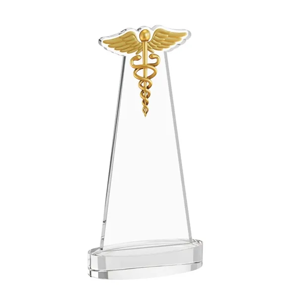 Caduceus VividPrint™ Award on Alberton Base - Clear... from ASI 84592 St Regis Group / St Regis