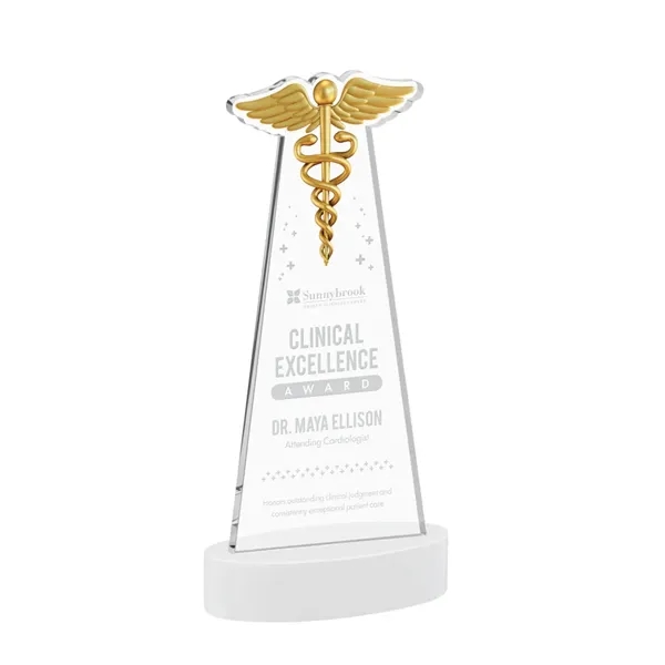 Caduceus Award on Alberton Base - White... from ASI 84592 St Regis Group / St Regis
