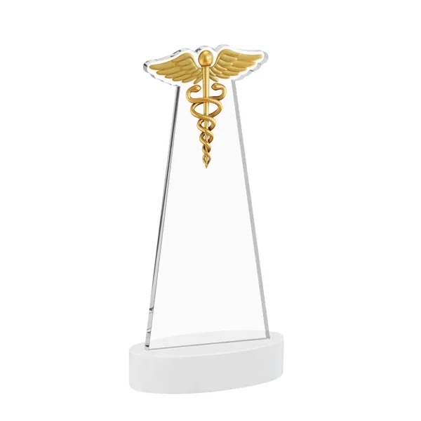 Caduceus Award on Alberton Base - White... from ASI 84592 St Regis Group / St Regis