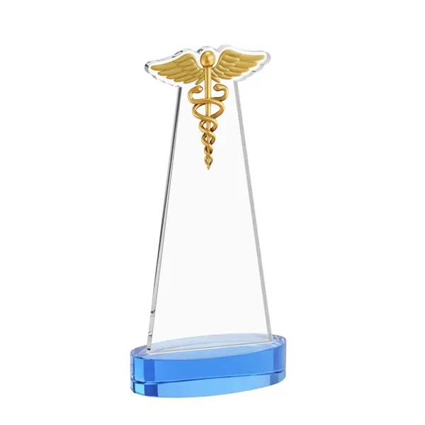 Caduceus Award on Alberton Base - Sky Blue... from ASI 84592 St Regis Group / St Regis
