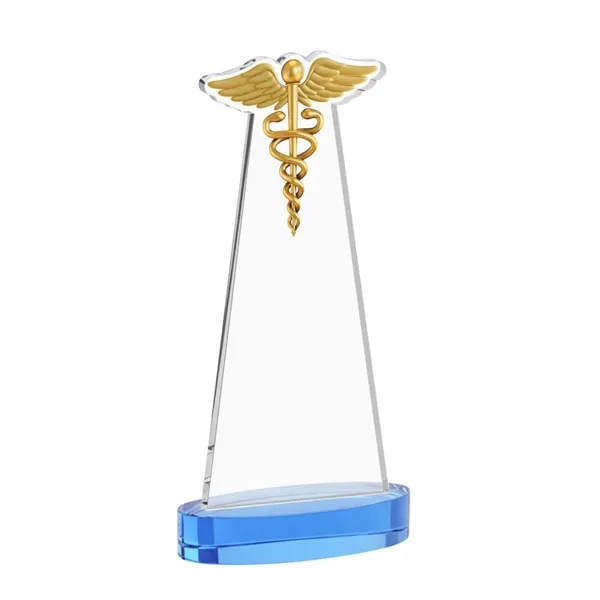 Caduceus Award on Alberton Base - Sky Blue... from ASI 84592 St Regis Group / St Regis