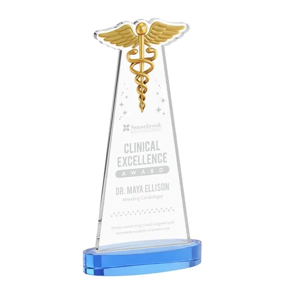 Caduceus Award on Alberton Base - Sky Blue... from ASI 84592 St Regis Group / St Regis