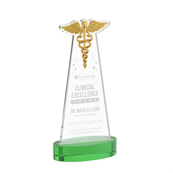 Caduceus Award on Alberton Base - Green... from ASI 84592 St Regis Group / St Regis