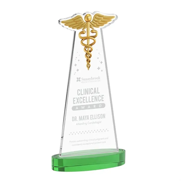Caduceus Award on Alberton Base - Green... from ASI 84592 St Regis Group / St Regis
