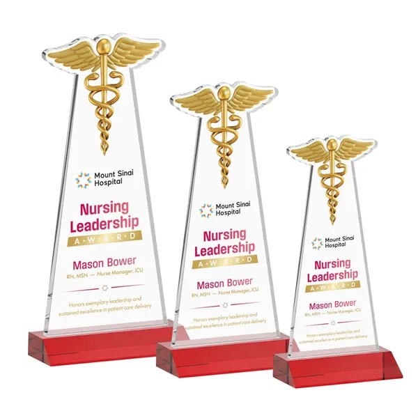 Caduceus VividPrint™ Award - Red... from ASI 84592 St Regis Group / St Regis