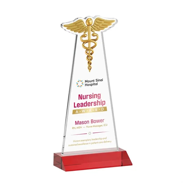 Caduceus VividPrint™ Award - Red... from ASI 84592 St Regis Group / St Regis