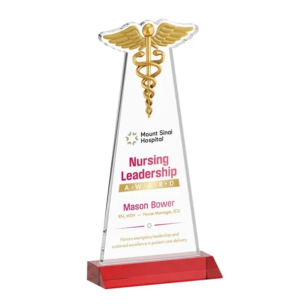 Caduceus VividPrint™ Award - Red... from ASI 84592 St Regis Group / St Regis