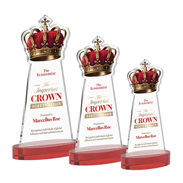Crown VividPrint™ Award on Alberton Base - Red... from ASI 84592 St Regis Group / St Regis