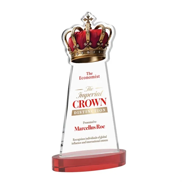 Crown VividPrint™ Award on Alberton Base - Red... from ASI 84592 St Regis Group / St Regis