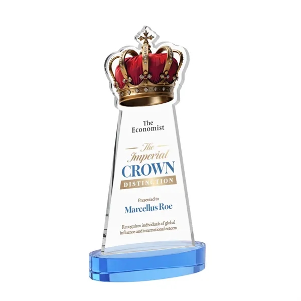 Item #AWV4405-S Crown VividPrint™ Award on Alberton Base - Sky Blue