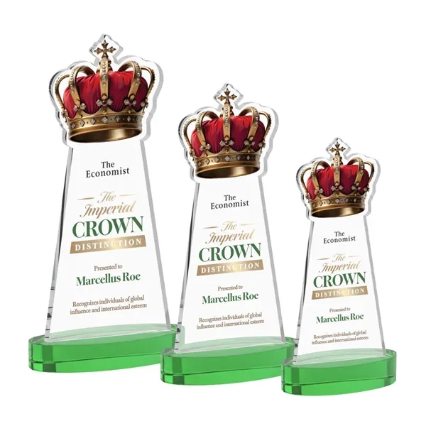 Item #AWV4405-G Crown VividPrint™ Award on Alberton Base - Green