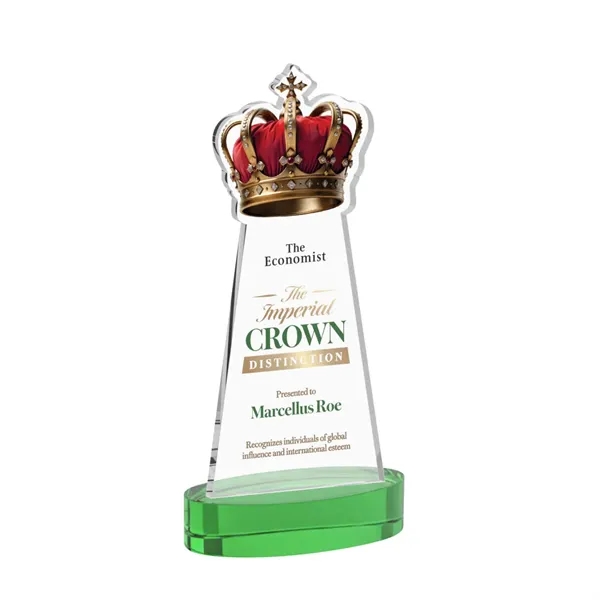 Item #AWV4405-G Crown VividPrint™ Award on Alberton Base - Green