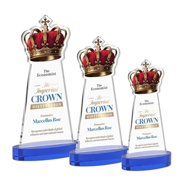 Item #AWV4405-L Crown VividPrint™ Award on Alberton Base - Blue