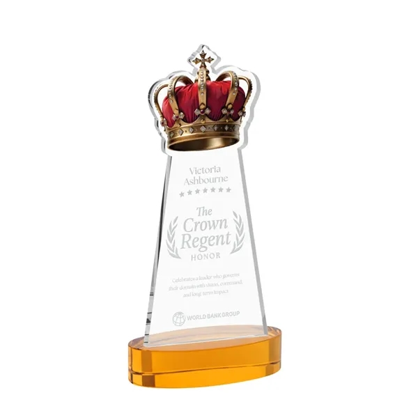 Item #AWS4405-A Crown Award on Alberton Base - Amber