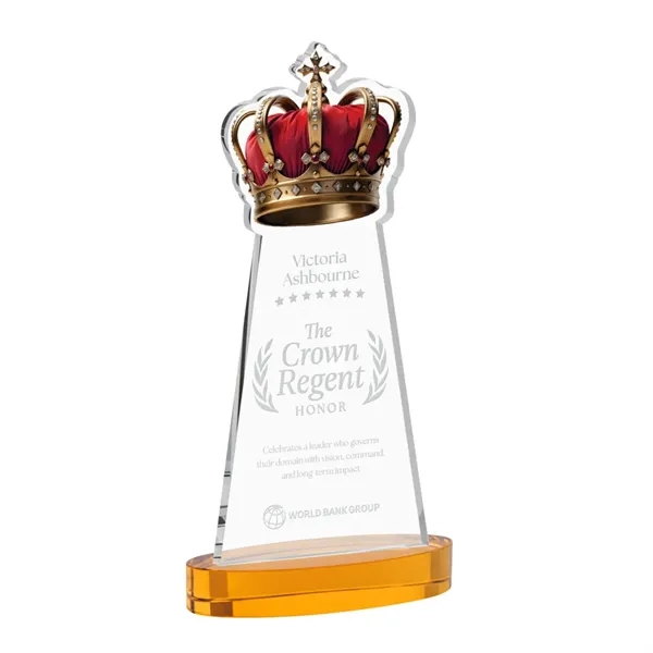 Item #AWS4405-A Crown Award on Alberton Base - Amber