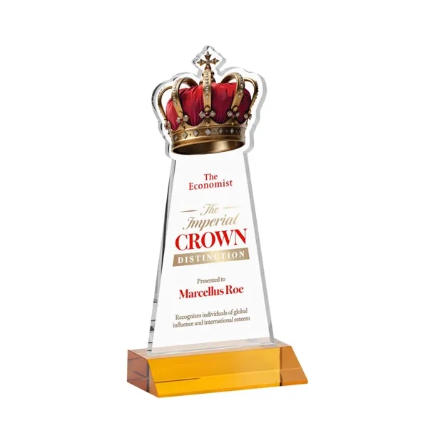 Item #AWARD AWV440-A Crown VividPrint™ Award - Amber