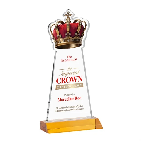 Item #AWARD AWV440-A Crown VividPrint™ Award - Amber