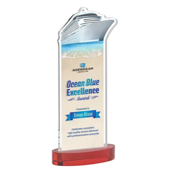 Voyager VividPrint™ Award on Alberton Base - Red... from ASI 84592 St Regis Group / St Regis