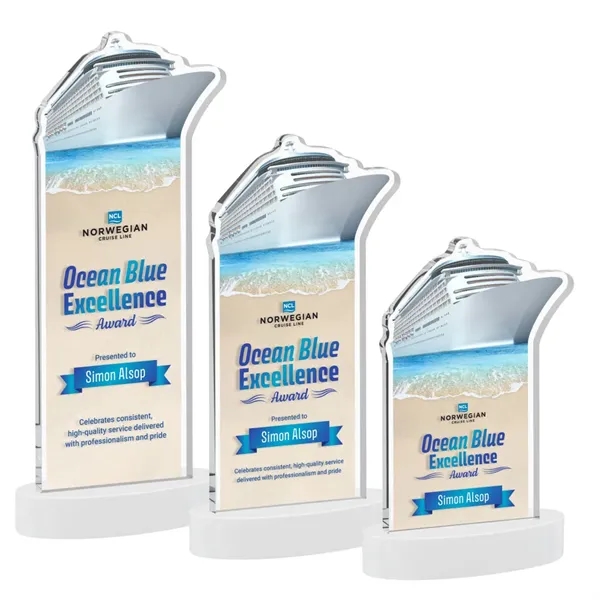 Voyager VividPrint™ Award on Alberton Base - White... from ASI 84592 St Regis Group / St Regis