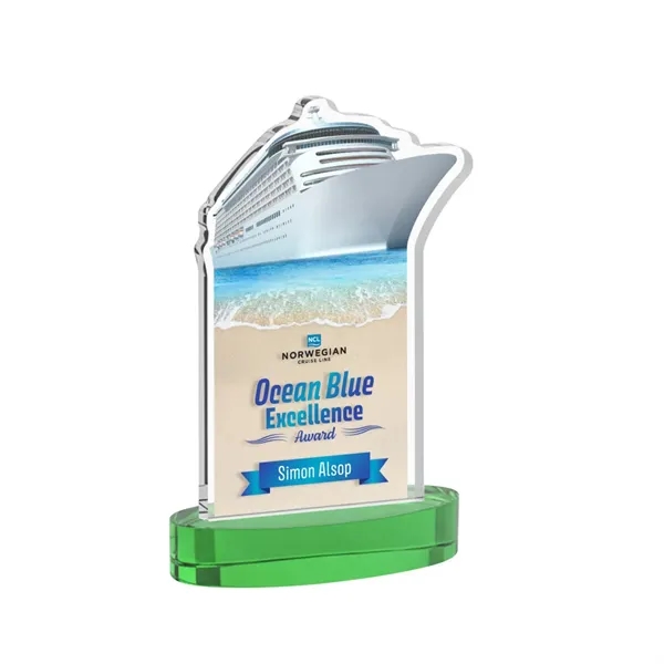 Voyager VividPrint™ Award on Alberton Base - Green... from ASI 84592 St Regis Group / St Regis