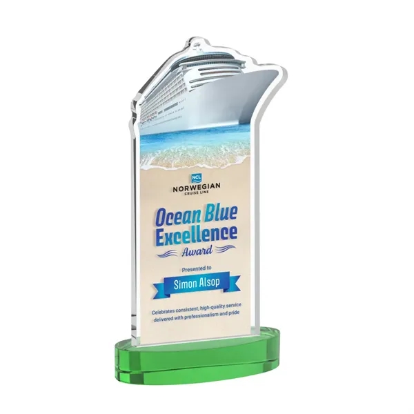 Voyager VividPrint™ Award on Alberton Base - Green... from ASI 84592 St Regis Group / St Regis