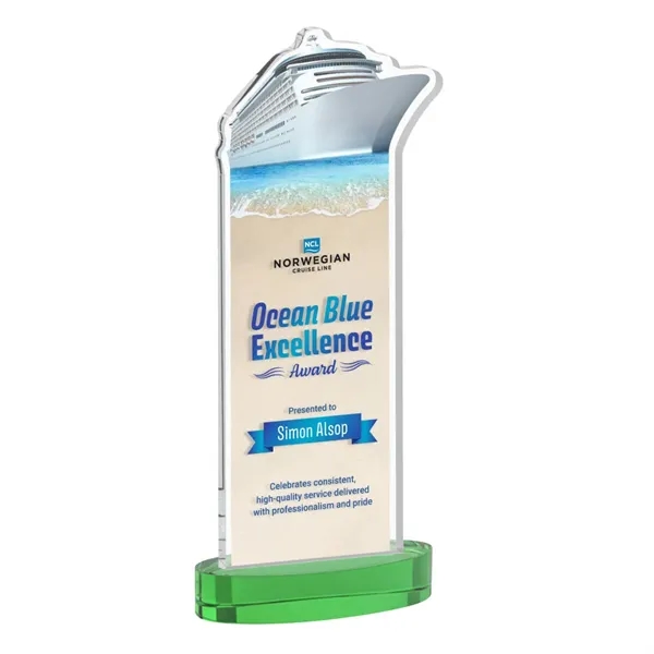 Voyager VividPrint™ Award on Alberton Base - Green... from ASI 84592 St Regis Group / St Regis