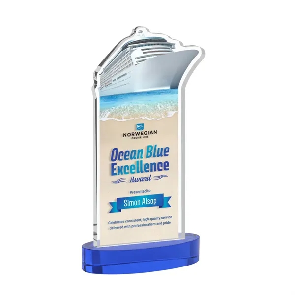 Voyager VividPrint™ Award on Alberton Base - Blue... from ASI 84592 St Regis Group / St Regis