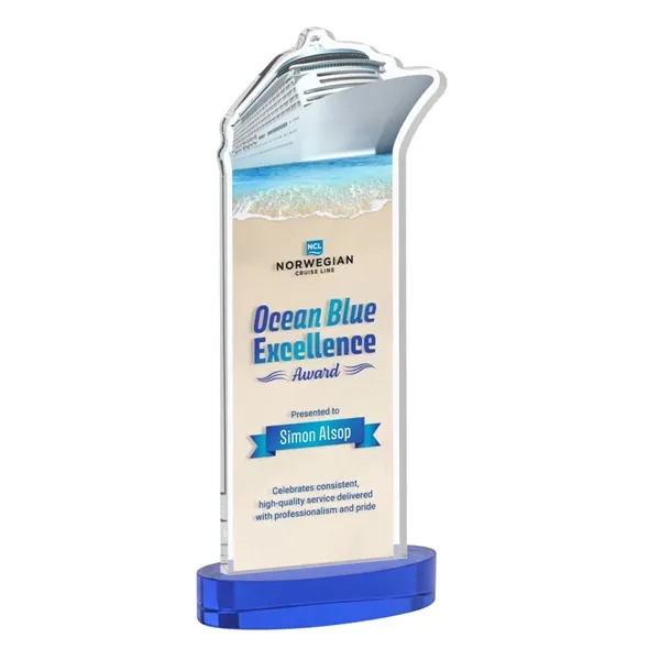 Voyager VividPrint™ Award on Alberton Base - Blue... from ASI 84592 St Regis Group / St Regis