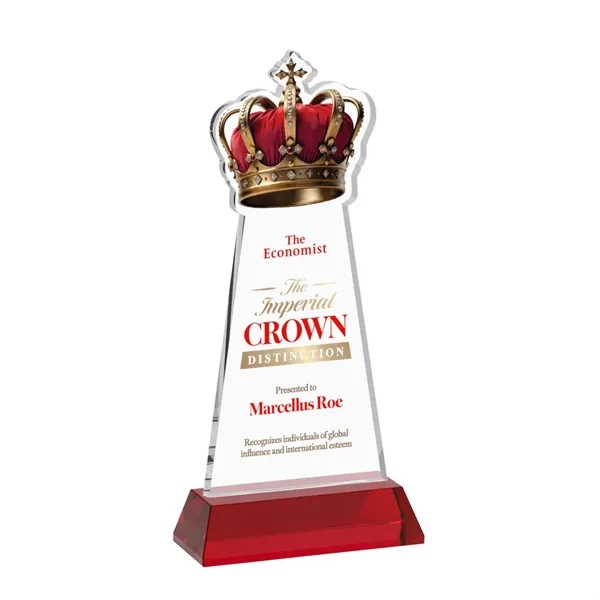 Item #AWV4406-R Crown VividPrint™ Award on Hartford Base - Red
