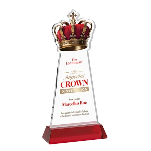 Item #AWV4406-R Crown VividPrint™ Award on Hartford Base - Red